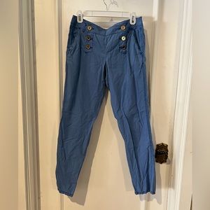 Juicy couture vtg y2k sailor front pants size 4 periwinkle blue